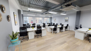 Open-plan 30 desk private office at 2 Bath Place in Shoreditch