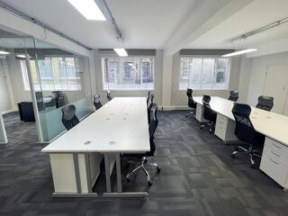 Private desk area and second meeting room