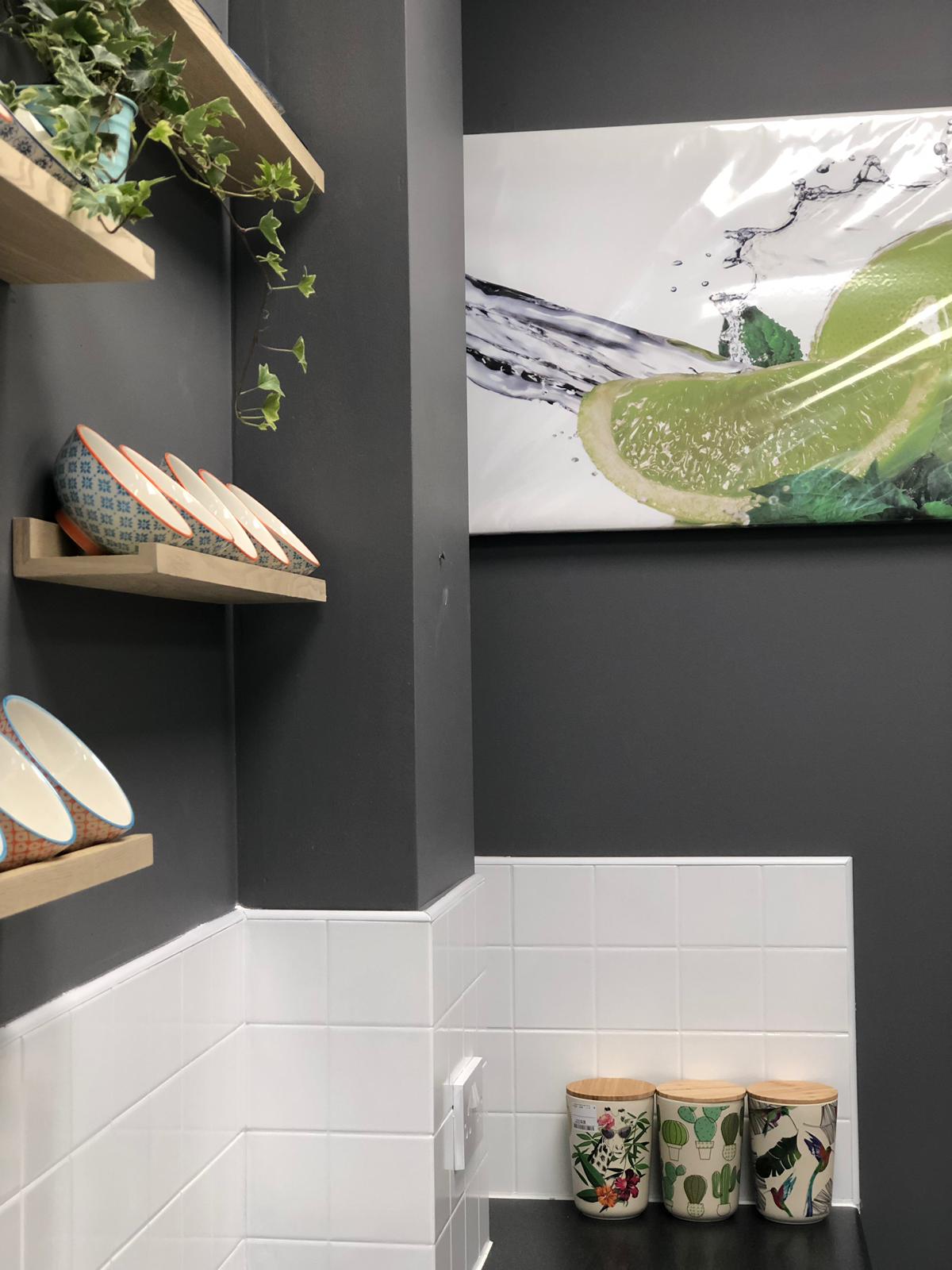 Kitchen facilities inside Putney serviced office